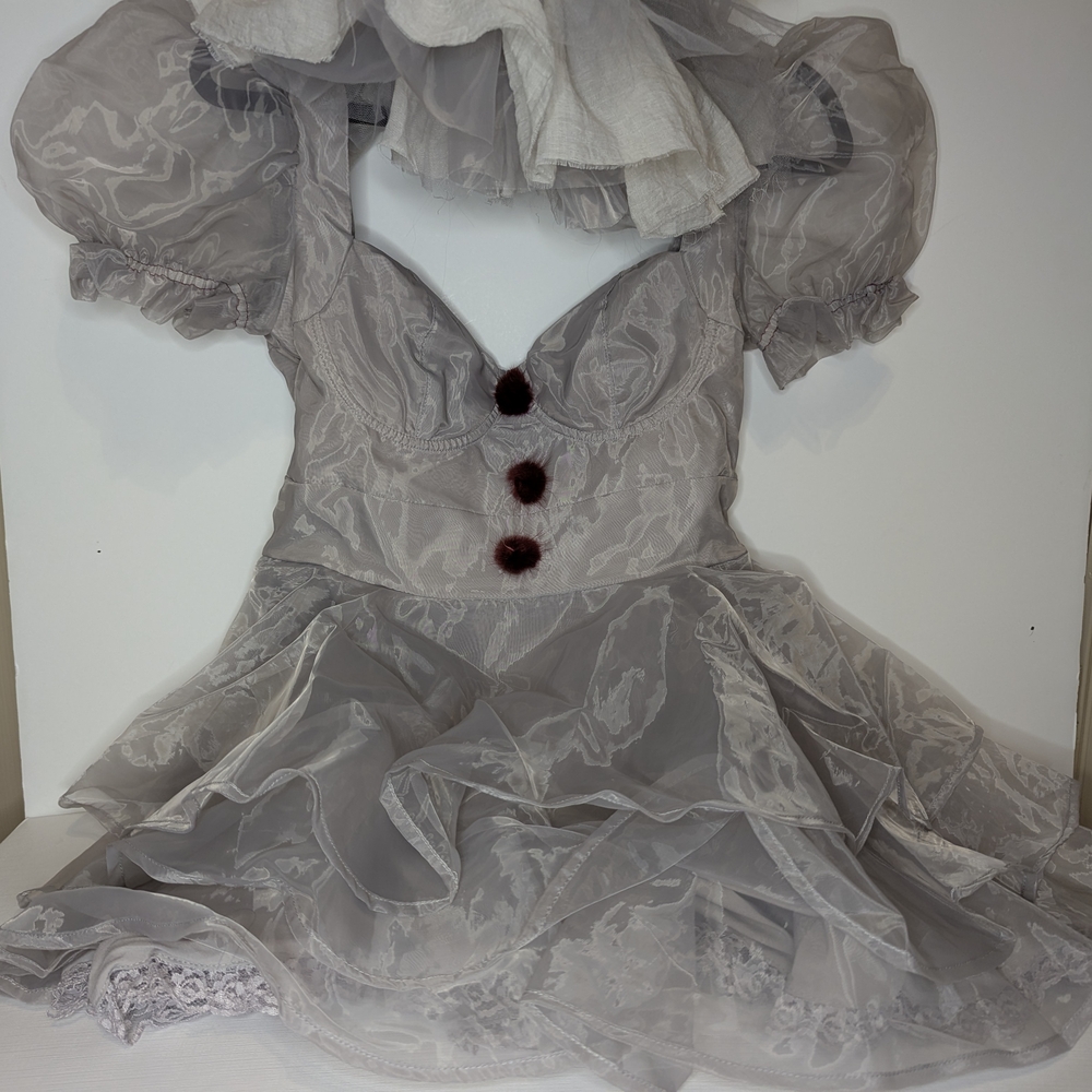 Dolls Kill Cream Satin Dress